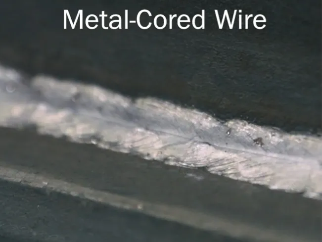 metal-cored wire weld appearance metal-cored wire weld appearance